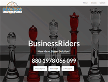 Tablet Screenshot of businessridersbd.com